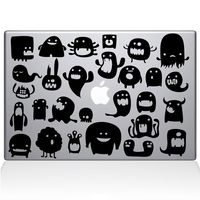 The Decal Guru Monsters MacBook Decal Vinyl Sticker - 13" MacBook Pro (2015 & Older) - Black (1131-MAC-13P-BLA)