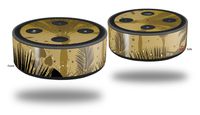 Skin Wrap Decal Set 2 Pack for Amazon Echo Dot 2 - Summer Palm Trees (2nd Generation ONLY - Echo NOT Included)
