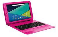 Visual Land Prestige Elite 10QS - 10.1" QuadCore Lollipop 5.0 Android Tablet with Keyboard Case, 16GB, IPS 1280x800 HD Screen, WiFi, Bluetooth ( Magenta )