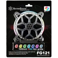 SilverStone Technology 120mm RGB LED Fan Guard / Grill for ASUS AURA SYNC / MSI Mystic Light Sync / ASROCK AURA RGB / BIOSTAR RACING and Others FG121