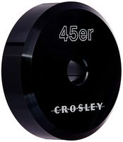 Crosley CR9001A-BK Aluminum 45 Adapter, Black
