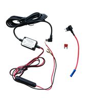 Dash Camera Hard Wire Kit- Mini USB Dash Cam 10 Foot Hardwire and Fuse Kit for Dash Camera Power Supply Car Charger GPS Car DVR Power Box (Left Angle Mini USB And Fuse Kit)