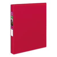 Avery 27201 Durable Binder with Slant Rings, 11 x 8 1/2, 1", Red