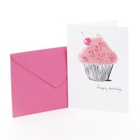 Hallmark Signature Birthday Card (Pink Cupcake)