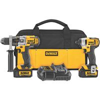 DEWALT 20V MAX Impact Driver and Hammer Drill Combo Kit (DCK290L2)