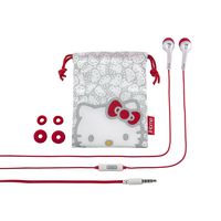 iHome Hello Kitty Noise Isolating Earbuds with in Line Microphone and Protective Pouch (Si-M15HY.FXV6)