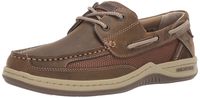 Margaritaville Men's Anchor Lace Boat Shoe, Brown, 11W Wide US