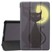 Ratesell Smart Case for Samsung Tab A 8.0 2019, Smart Trifold Stand Microfiber Lining Case Cover Compatible with Samsung Tab A 8.0 Galaxy Tab A 8.0 Model SM-T290 T295 T297 2019 Release Black Cat