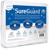 Twin XL (13-16 in. Deep) SureGuard Mattress Encasement - 100% Waterproof, Bed Bug Proof, Hypoallergenic - Premium Zippered Six-Sided Cover - 10 Year Warranty