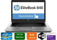 HP EliteBook 840 G3 Business Laptop, 14" Anti-Glare FHD (1920x1080) Touch Screen, Intel Core i5-6200U, 8GB DDR4, 240GB SSD, Webcam, Fingerprint Reader, Windows 10 Pro (Renewed)
