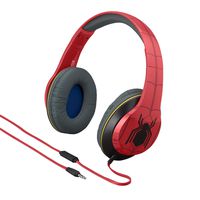 Marvel Over The Ear Wired Headphones with Built in Microphone Quality Sound from The Makers of iHome (Spiderman)
