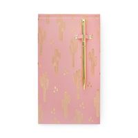 DesignWorks Ink Chunky Note Pad with Pen, Cactus Cuties