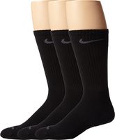 Nike Unisex Dry Cushion Crew Training Sock (3 Pair) Black, Medium