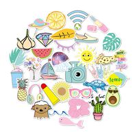 Cute Vinyl Laptop and Notbook Water Bottle Decal Sticker Pack for Girls (B) 35pcs