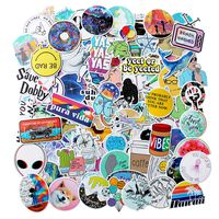 MooFun 103Pcs Bottle Vinyl Stickers for Lugauge Travel Case Waterproof and Sun Protect Laptops Car Decals Party Supplies Decor
