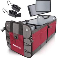 Starling's Car Trunk Organizer - Durable Storage SUV Cargo Organizer Adjustable, Bordeaux