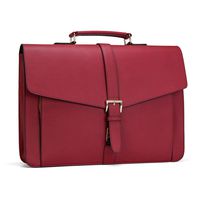 Estarer Women Leather Briefcase for Travel Office Business 15.6inch Laptop Messenger Bag