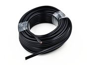 RF Coaxial RG58/U Coaxial Cable, Black, 20 AWG, Solid Core, Braided Shield, Spool WiFi/Router Signal Booster Amplifer Extension Cable/ 50FT 15Meter