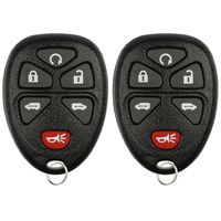 KeylessOption Keyless Entry Remote Control Car Key Fob Replacement for 15114376 (Pack of 2)