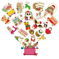 Christmas VSCO Stickers for Hydro Flask Big 52 Pcs, Waterproof Trendy Aesthetic Stickers for Water Bottles Laptop, Vinyl Cute Sticker Pack for Teens Girls Boys and Adults