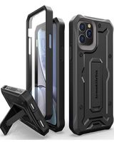 ArmadilloTek Vanguard Designed for iPhone 11 Pro Max Case (6.5 inches) Military Grade Full-Body Rugged with Kickstand and Built-in Screen Protector - Black