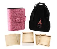 Forged Dice Co Spellbook of Incantations (Dragon Skin Edition) Spellbook Card Holder & Deck of Dry Erase Cards with Velvet Storage Bag - Storage for D&D Spell Book Monster Magic Item Cards