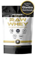 Six Pack Nutrition Raw Whey Protein Powder Unflavoured Whey Protein Concentrate 80% -24 g Protein, 5.4 g BCAA,4 g Glutamic Acid 907 g/2lbs