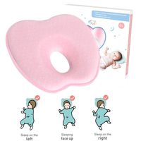 AtoBaby Baby Pillow,Memory Foam Cushion for Flat Head Syndorme Prevention and Head Support,Newborn Baby Head Shaping Pillow