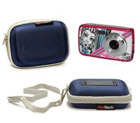 Navitech Blue Water Resistant Hard Camera Case Cover Compatible with The Monster High 7 Mega Pixel Kids' Camera