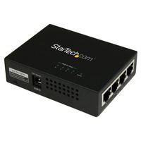 StarTech.com 4 Port Gigabit Midspan - PoE+ Injector - 802.3at and 802.3af - Wall-mountable Power over Ethernet Midspan (POEINJ4G)