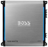BOSS Audio Systems Elite BA1200 2 Channel Car Amplifier - 1200 Watts, Full Range, Class AB, 2-8 Ohm Stable