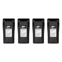 4 Pack Arrowmax AMCM4496-1600-D 1600mAh NNTN4496 NNTN4497 Battery for Motorola CP140 CP160 CP-200 CP200 CP200XLS