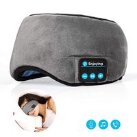 Sleeping Eye Mask Sleep Headphones,Lavince Travel Sleeping Headphone Wireless Bluetooth 5.0 Eye Mask Handsfree Music Sleep Eye Shades Headset Built-in Speakers Microphone Washable Gray