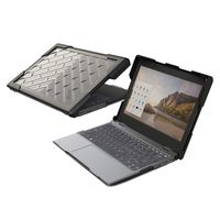 Gumdrop BumpTech Case Designed for Lenovo 100e Chromebook (Gen 1 and Gen 2 Intel) Laptop for K-12 Students, Teachers, Kids - Black, Rugged, Shock Absorbing, Extreme Drop Protection