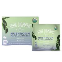 Four Sigmatic Matcha Latte with Maitake Mushroom Powder with Coconut Milk Powder, 10 Count
