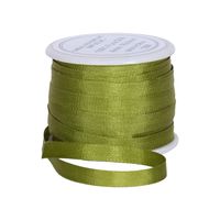 Threadart 100% Pure Silk Ribbon - 4mm Avocado - No. 651-3 Sizes - 50 Colors