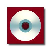 Red Paper CD/DVD Sleeves With 4-Inch Clear Window and Flap (100 Sleeves)