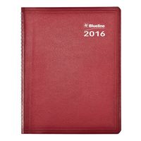 Blueline 2016 Net Zero Carbon Monthly Planner, Twin-Wire Binding, Burgundy, 11" x 8.5" (C835.83T-16)