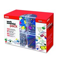 ACCO Club Clip Pack, 80 Ideal, 45 Binder, 350 Jumbo Paper Clips, 150 Push Pins (A7076233)