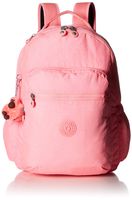 Kipling Seoul Go Laptop Backpack, Padded, Adjustable Backpack Straps, Zip Closure Laptop Backpack, Conversation Heart Tonal