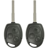 Keyless2Go New Uncut Keyless Remote Head Key Fob Replacement for Ford Fiesta That Use KR55WK47899 (2 Pack)