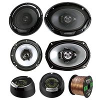 3 Pair Car Speaker Package of 2X Kenwood KFC1665S 6.5" 2-Way Audio Speaker Bundle Combo with 2X 6965S 6x9 400W 3-Way Speaker + 2X 1 Inch 160-Watt Dome Tweeters + Enrock 16g 50 Ft Speaker Wire