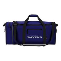 NFL Baltimore Ravens NFL Steal Duffel, Purple, Measures 28" in Length, 11" in Width & 12" in Height