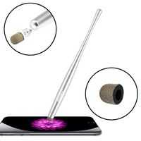 Honsky Cell Phone Stylus, Tablet Stylus for Touch Screens: Universal Long Metal Slim Waist Stylist Pens, Tablet Pen, Touchscreen Stylus Pen - with Replacement Tips, Silver