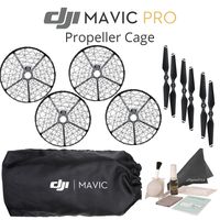 DJI Propeller Cage for Mavic Pro Quadcopter, CP.PT.000592, with 3 Sets of DJI 7228 Propellers (Required During Use) with DJI Soft Bag/Mavic Pro Sleeve and More.
