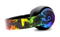 Beats by Dre Studio 3 Wireless Headphones - Custom Painted Dr. Dre Bluetooth - (Rainbow Hex)