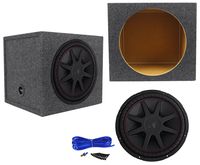Kicker 43CVR152 COMPVR 15" 1000 Watt Car Subwoofer+Sealed Sub Box Enclosure