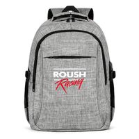 Laptop Backpack Waterproof Roush-Racing-Logo- Business Laptop Backpack with USB Charging Port for Men Womens Laptop Outdoor Backpack Fits 15.6 Inch Laptop Notebook-Grey