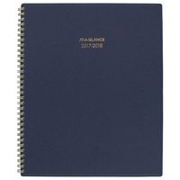 AT-A-GLANCE Academic Weekly / Monthly Planner, July 2017 - June 2018, 8-1/2" x 11", Color Bar, Navy (1067-905A-58)