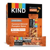 KIND Bars, Caramel Almond Pumpkin Spice, Gluten Free, 1.4 Ounce Bars, 12 Count (Packaging May Vary)